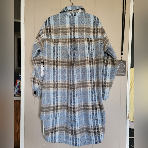 🆕 NWT Forever 21 Plaid Pocket Shacket - Picture 6 of 7